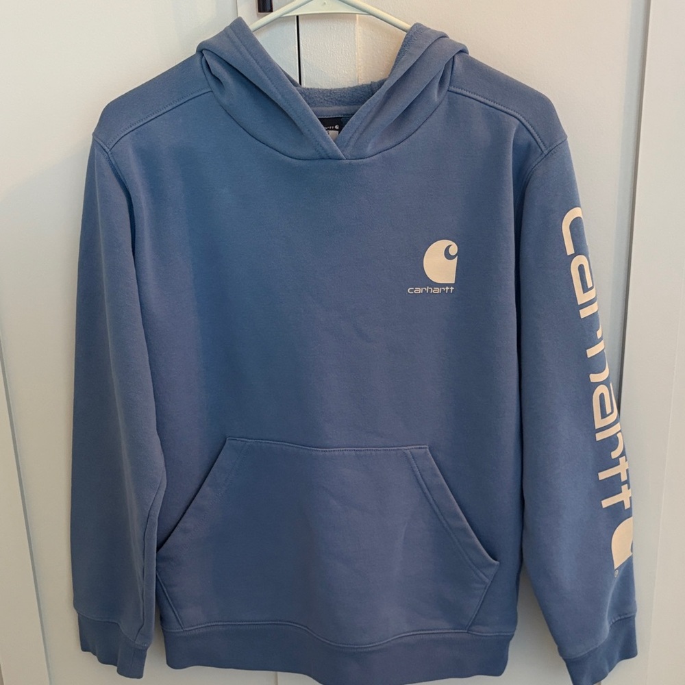 Carhartt Coronet Blue Hoodie with Logo